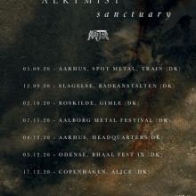 Alkymist Danish Tour 2020 poster