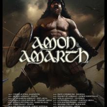 Amon Amarth Euro Tour 2019 poster
