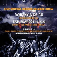 Armored Saint virtual show 2020 poster