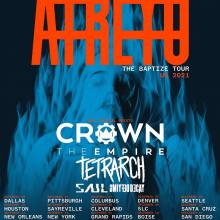 Atreyu US Tour 2021 poster