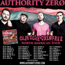 Authority Zero North American Tour 2021 poster