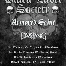 BLS & Armored Saint US Tour Dates 2021 poster