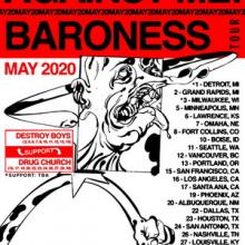 Baroness Against Me! North American Tour 2020 poster