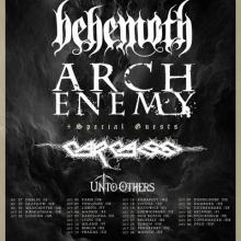 Arch Enemy Behemoth Euro Tour 2022 poster