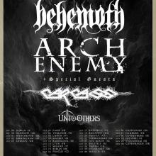 Arch Enemy Behemoth Euro Tour 2021 poster