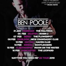 Ben Poole UK Tour 2019 poster