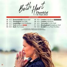 Beth Hart UK Tour 2021 poster