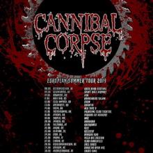 Cannibal Corpse Euro Tour 2019 poster