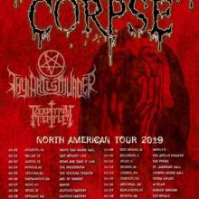 Cannibal Corpse North American Tour 2019 poster