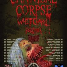 Cannibal Corpse US Tour 2022 poster