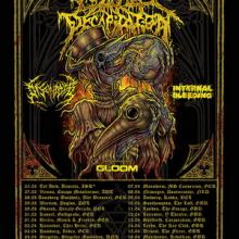 Cattle Decapitation EU Tour 2020 poster