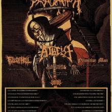 Cattle Decapitation North American Tour 2019 poster