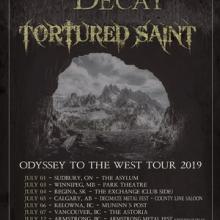 Centuries Of Decay Canada Tour 2019 poster