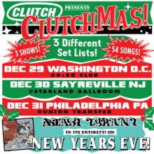 Clutchmas Shows 2019 poster