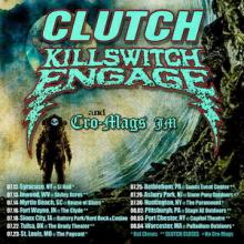 Clutch and Killswitch Engage US Tour 2019 poster