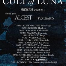Cult Of Luna EU Tour 2021 poster