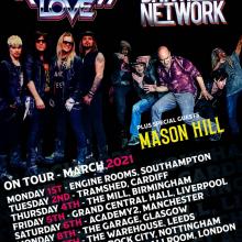 Dan Reed Network Reckless Love UK Tour 2021 poster