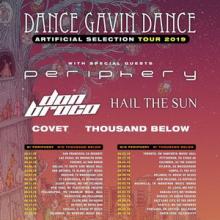 Dance Gavin Dance North American Tour 2019 poster