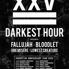 Darkest Hour Euro Tour 2020 poster