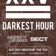 Darkest Hour North American Tour 2020 poster