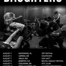 Daughters European Tour 2019 poster