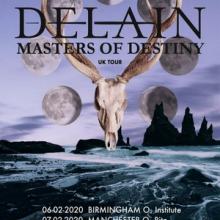 Delain UK Tour 2020 poster