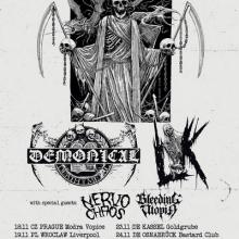 Demonical & LIK Euro Tour 2020 poster