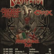 Destruction UK Tour 2020 poster