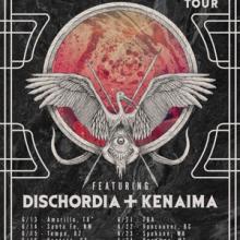 Dischordia North American Tour 2019 poster