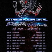 DragonForce US Tour 2020 poster