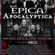 Epica and Apocalyptica EU Tour 2021 poster