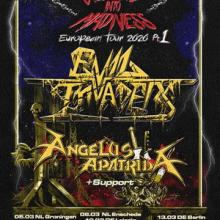 Evil Invaders Euro Tour 2020 poster