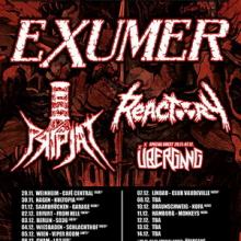 Exumer Euro Tour 2019 poster