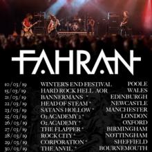 Fahran UK Tour 2019 poster