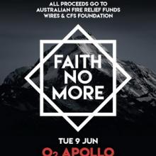 Faith No More UK Show 2020 poster