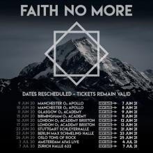 Faith No More UK & European Tour 2021 poster