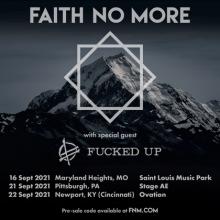 Faith No More US Headlining Shows 2021 poster