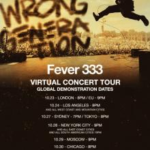 Fever 333 virtual tour 2020 poster