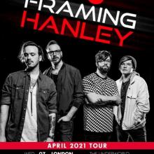 Framing Hanley UK Tour 2021 poster