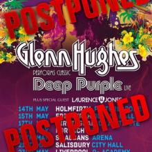 Glenn Hughes UK Tour 2019 postponed poster