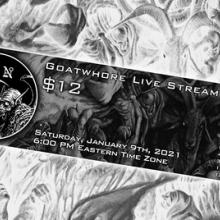Goatwhore live streaming show 2021 poster