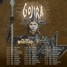 Gojira UK & EU Tour 2022 poster
