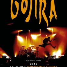 Gojira UK Shows 2019 poster