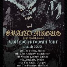 Grand Magus UK Tour 2020 poster