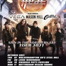 H.E.A.T UK Tour 2021 poster