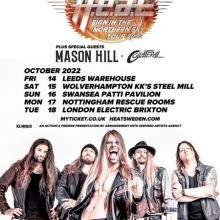 H.E.A.T UK Tour 2022 poster