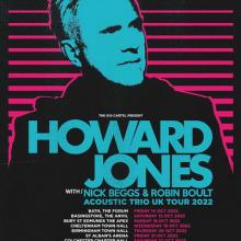 Howard Jones Acoustic Trio UK Tour 2022 poster