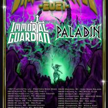 Immortal Guardian - Paladin US tour 2021 poster