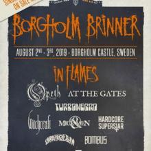 In Flames Borgholm Brinner Festival 2019 poster