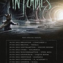 In Flames UK Tour 2022 poster